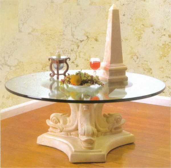 Triple Dolphin Cocktail Table Base